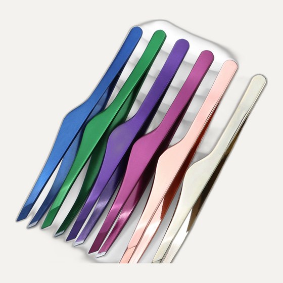 Multi-color brow tweezers — FR-TW-04
